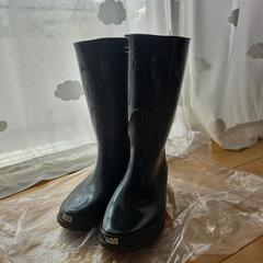 ☆黒の作業用の長靴24.5☆の画像