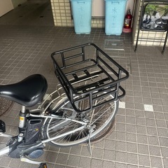 【前後新品タイヤ！】電動自転車　26インチ　パナソニック　8.9ahバッテリー　ビビTX BE-ELTX63 シルバー　前後新品タイヤ交換済み！2の画像
