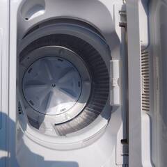 ヤマダセレクト 全自動洗濯機 縦型 5kg YWM-T50H1 2021年製 洗濯機の画像