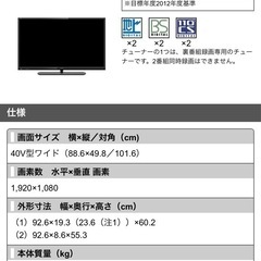 テレビ＆スタンドセット販売の画像
