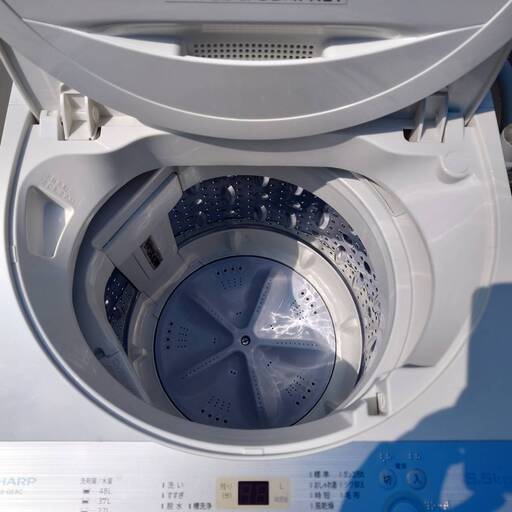大阪送料無料★3か月保障付き★洗濯機★2019年★ES-GE5C-W★IS-65 大阪送料無料☆3か月保障付き☆洗濯機☆シャープ☆5.5