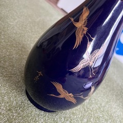 本醸造 原酒 多治見焼 四羽鶴ルリ壺の画像