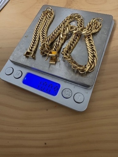 最終値下げ喜平ネックレス100.9g k18 8面トリプル50センチ 刻印有り