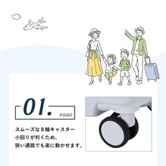 ⭐️最終価格⭐️キャリーケース ホワイト機内持ち込み スーツケース S ドリンクホルダー USBの画像