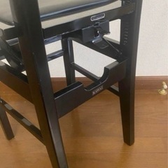 中古・　河合　デラックス　背付きピアノ椅子　トムソン椅子の画像