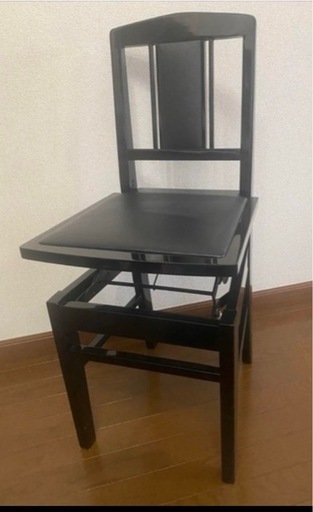 中古・河合デラックス背付きピアノ椅子トムソン椅子 (ほどほど