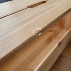 IKEA ベンチ　クッション付きの画像