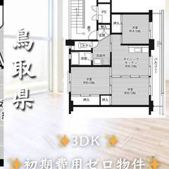 鳥取県米子市　初期費用ゼロ　家賃44000円　生活保護可