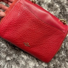 差し色に　赤　COACH コーチ ショルダーバッグ ハンドバッグ　斜めがけ　ポーチの画像