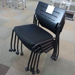 ITOKI  スタッキングチェア　4脚SET　岐阜 滋賀 愛知 三重 一宮 大垣 各務ヶ原 多治見 土岐 一宮 稲沢の画像