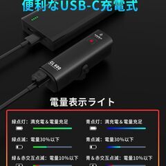 TOWILD CL600 自転車ライト 充電式　600ルーメン　防水　マウント付の画像