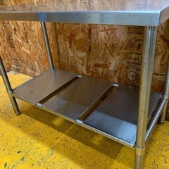 a(7362) ステンレス作業台 W1050D600H800 ステンレス台 作業台 厨房 業務用 店舗用 飲食店 直接引き取りも歓迎 大阪 中古の画像