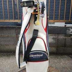 Cleveland Golf キャディバッグ フードカバーなし ゴルフバック おまけ付きの画像