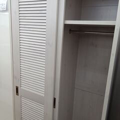 ★リユースのサカイ日立店★HJ7044  クローゼット ナチュラルホワイト H200×D59×W90 クリーニング済み の画像