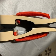 本日限定 新品　高級桐下駄　レディス下駄　単品　アイボリーひまわりの画像