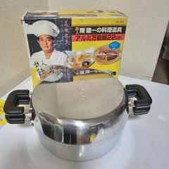 ①セラミックコーティング鍋31㎝美菜鍋②万能鍋　陳健一22㎝タマハシ　２セットの画像