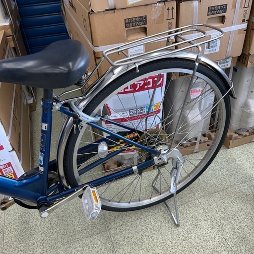 リユースのサカイ東金店 自転車 ギア付き 27インチ 紺 TJ15230