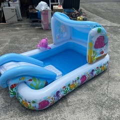 ★滑り台付き★アリエル ビニール プール★の画像