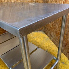 a(7363) ステンレス作業台 W1200D600H800 ステンレス台 作業台 厨房 業務用 店舗用 飲食店 直接引き取りも歓迎 大阪 中古 a(7363) ステンレス作業台 W1200D600H800 ステンレス台 作業台 厨房