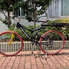 プジョー CADET マウンテンバイク 美品（金沢市近郊お渡し） 滋賀県湖南市周辺】マウンテンバイク プジョーCADET 24インチ 赤