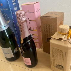 泡盛 シャンパン ワイン計３本の画像