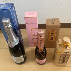 泡盛 シャンパン ワイン計３本の画像