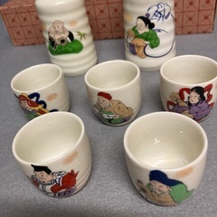 七福神　徳利、お猪口セット
の画像