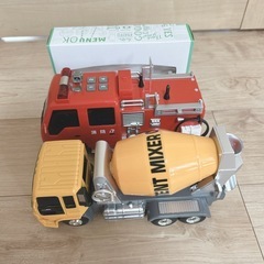 消防車　タンクローリー　のりもの　おもちゃの画像