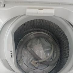 ★ジモティー割あり★4.5kg洗濯機　ヤマダ　YWM-T45H1　2020年製　WH　※横スレあり　※キズ　ハガレあり　高さ(H)89×幅 (W)55.4× 奥行(D)56.8(cm)の画像