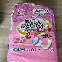 （決まりました）使いかけ　おむつ　尿取りパッド女性用の画像