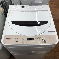 安心の1年保証付SHARP 全自動洗濯機6.0kg 2023年製取りに来れる