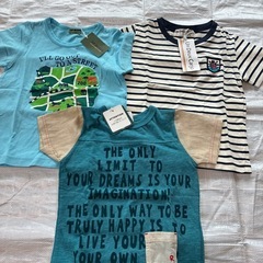 男の子服110まとめ新品Tシャツ、水着、他　　の画像