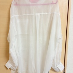 透け感ホワイトシャツ　XL sizeの画像
