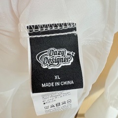 透け感ホワイトシャツ　XL sizeの画像