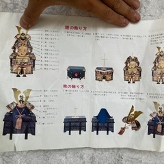 【龍玉作】鎧飾りセット 五月人形 大将人形 飾り台付き フルセット 説明書ありの画像
