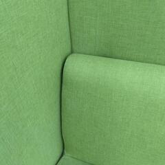 ◎値下げ◎限定特価5000円！！《リサイクルショップドリーム次屋店》パーテーション付きソファ グリーン 布製 中古品 ☆尼崎市若王寺☆の画像