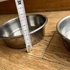 ステンレス　フードボウル　２個セット　犬　猫　　ペット　餌入れの画像