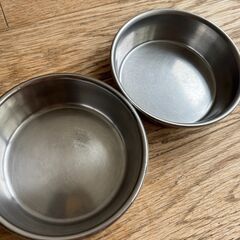 ステンレス　フードボウル　２個セット　犬　猫　　ペット　餌入れの画像