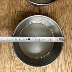 ステンレス　フードボウル　２個セット　犬　猫　　ペット　餌入れの画像
