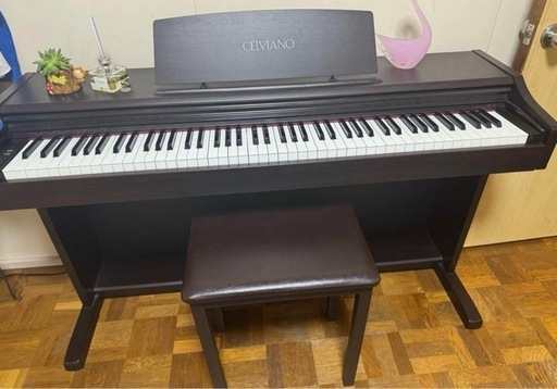 美品】デジタルピアノ（ダークブラウン）