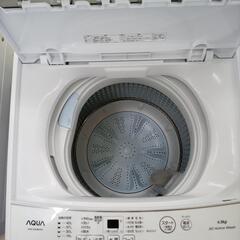 リユースのサカイ太田店★ジモティ割あり★ AQUA 洗濯機 4.5ｋｇ 21年製 ／クリーニング済み OJ10001の画像