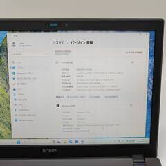 フルHD 動作◎ 15.6 エプソン ノートPC Endeavor 5900E Core i7-4700MQ windows11 pro 8GB SSD128GB  カメラあり オフィス (B016)の画像