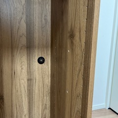 ニトリ　N-Click カラーボックス　収納　木目調の画像