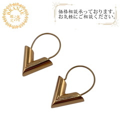 ルイヴィトン LOUIS VUITTON ピアス エセンシャルV Vロゴ M61088