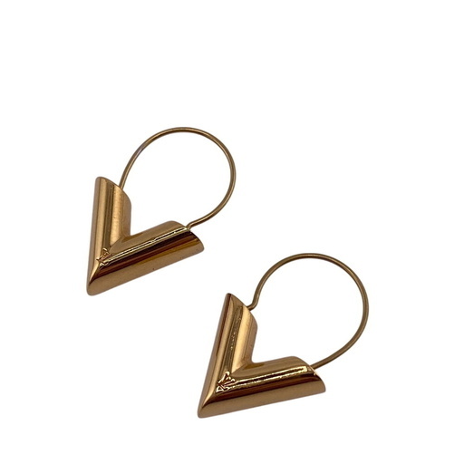 ルイヴィトン LOUIS VUITTON ピアス エセンシャルV Vロゴ M61088