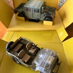 【タミヤ 1/20スケール コレクターズクラブ】M998 HUMVEE & Jeep Willys MB 2台セットの画像