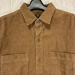 UNIQLO コーデュロイ シャツ L 長袖 メンズ シャツジャケットの画像