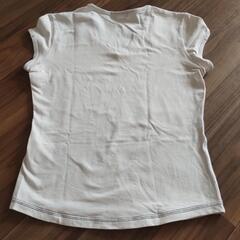 Calvin Klein ホワイト Vネック Tシャツ Mの画像