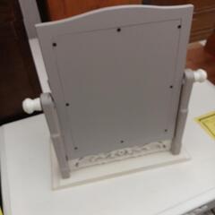★ジモティー割あり★アウトレットデスクミラー　BE-004　※少し使用感あり　高さ(H)38×幅 (W)35.5× 奥行(D)18(cm)の画像