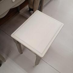 ★ジモティー割あり★アウトレットデスクスツールセット　BE-003　WH　高さ(H)70×幅 (W)75× 奥行(D)45(cm)の画像